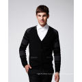 ODM Long Sleeve Pure Colour Man Sweater Cardigan